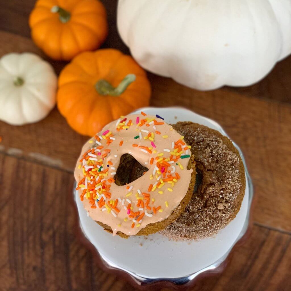 Pumpkin Spice Protein Doughnuts