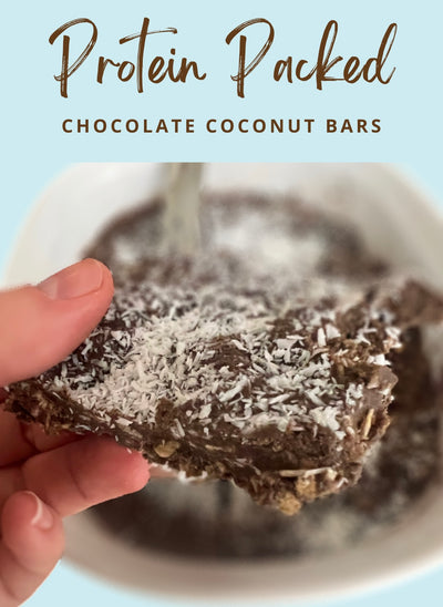 Chocolate Coconut Protein Bars