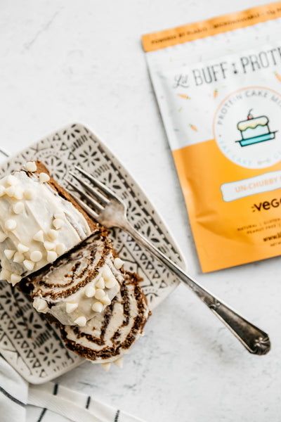 Vegan Carrot Cake Un-Cream Cheese Roll