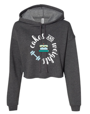 Cakes & Weights Crop Hoodie