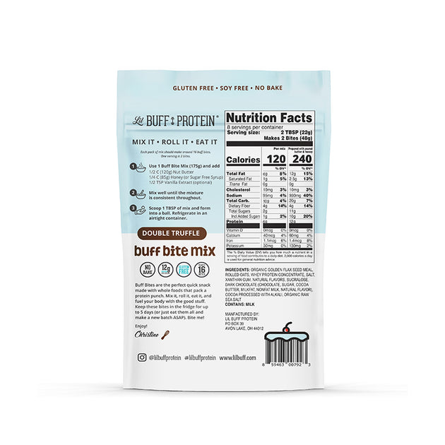 Buff Bites Double Truffle – Lil Buff Protein Cake Mix