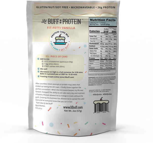 5- Pack : Fit-Fetti Protein Cake Mix