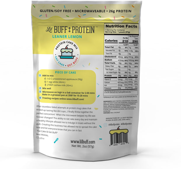 Leaner Lemon Protein Cake Mix