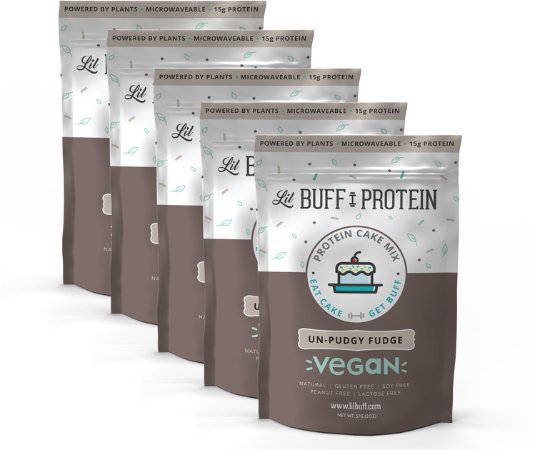 5 Pack Un-Pudgy Fudge *VEGAN* – Lil Buff Protein Cake Mix